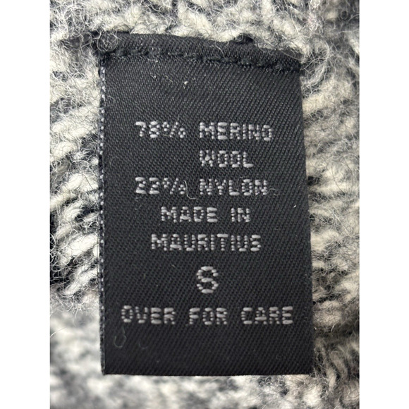 Vintage Express Knit Turtleneck Sweater Womens Small Marbled Gray Merino Wool - Picture 10 of 13